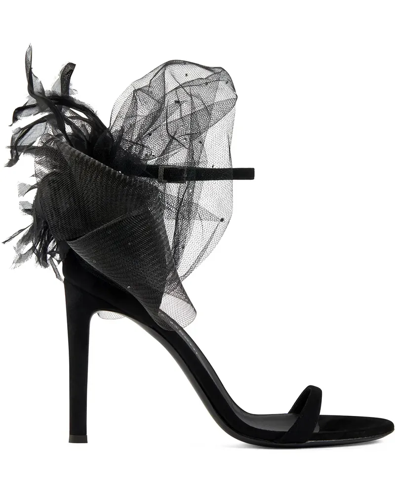 Giuseppe Zanotti Odile' Sandalen, 105mm - Schwarz Schwarz