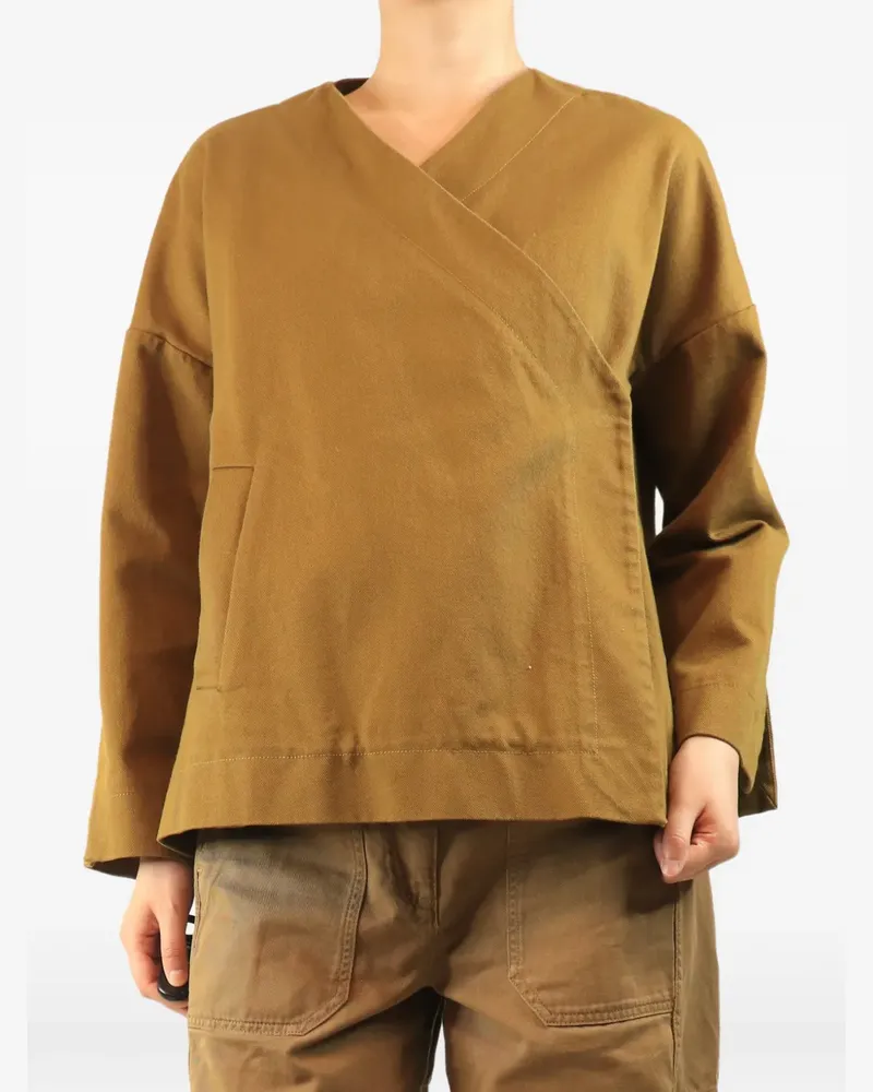 Studio Nicholson Gewickelte Jacke - Nude Nude