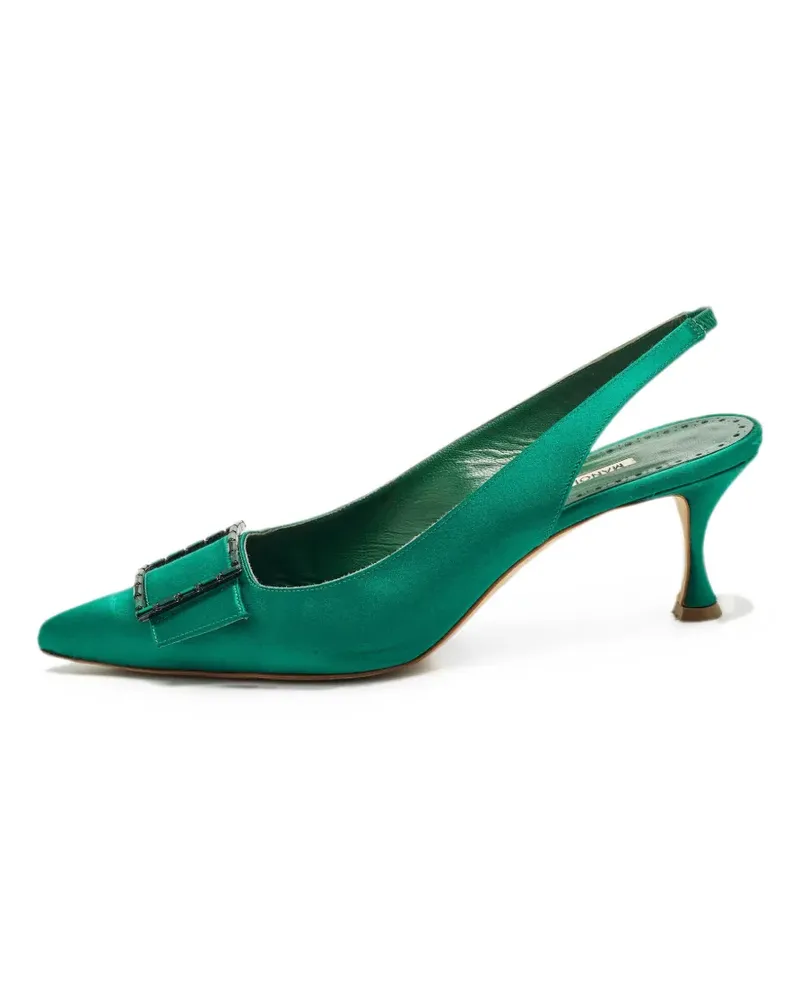 Manolo Blahnik Dolores slingback heeled pumps - Grün Grün