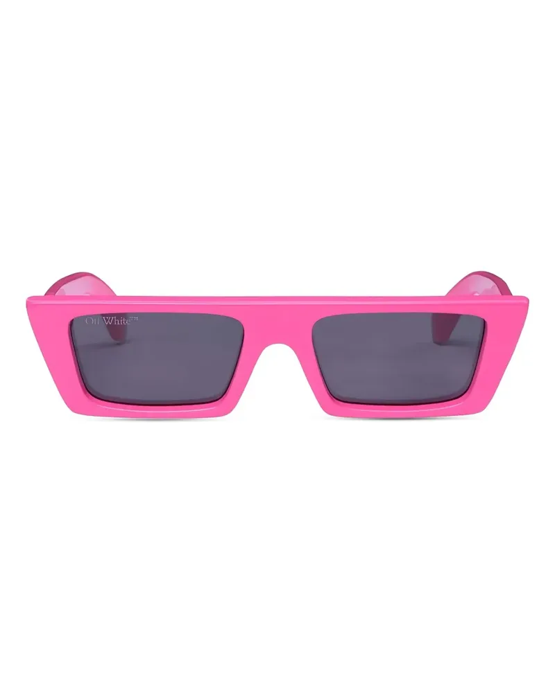 OFF-WHITE Eckige Marfa Sonnenbrille - Rosa Rosa