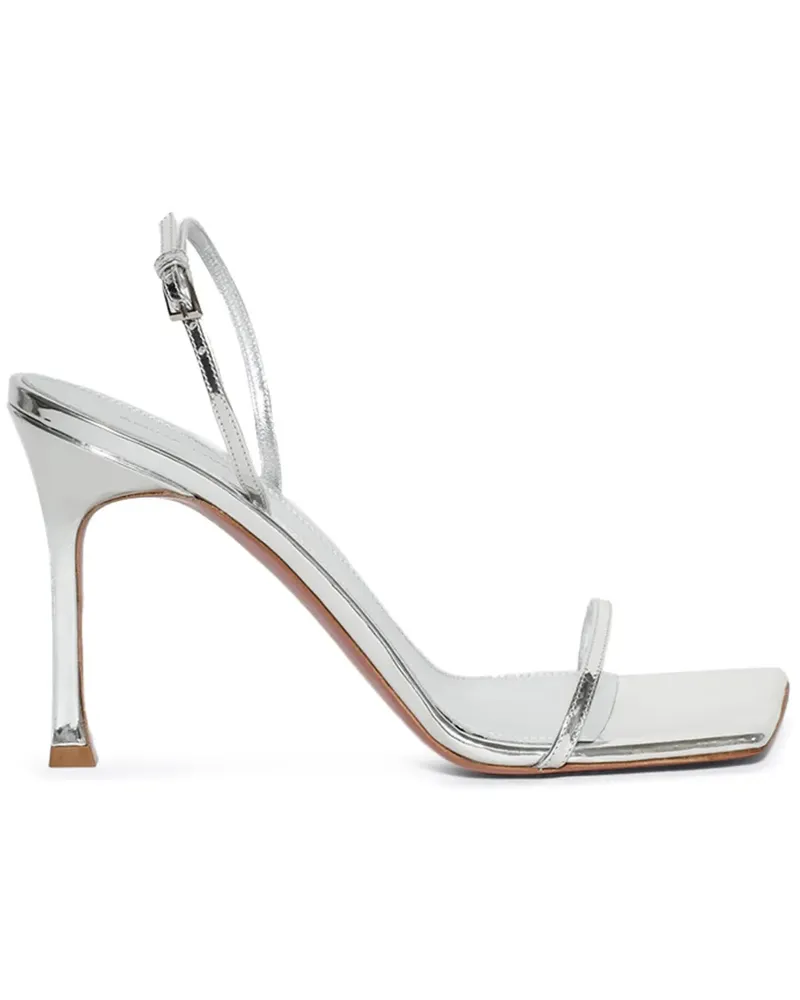 Amina Muaddi Maya Pumps 95mm - Silber Silber