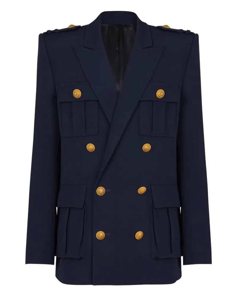 Balmain Saharienne Blazer - Blau Blau