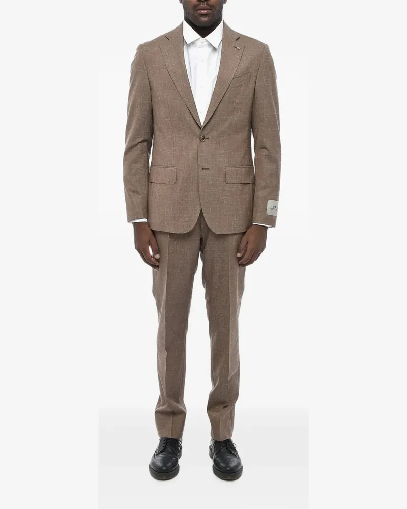 Corneliani Einreihiger Anzug - Braun Braun