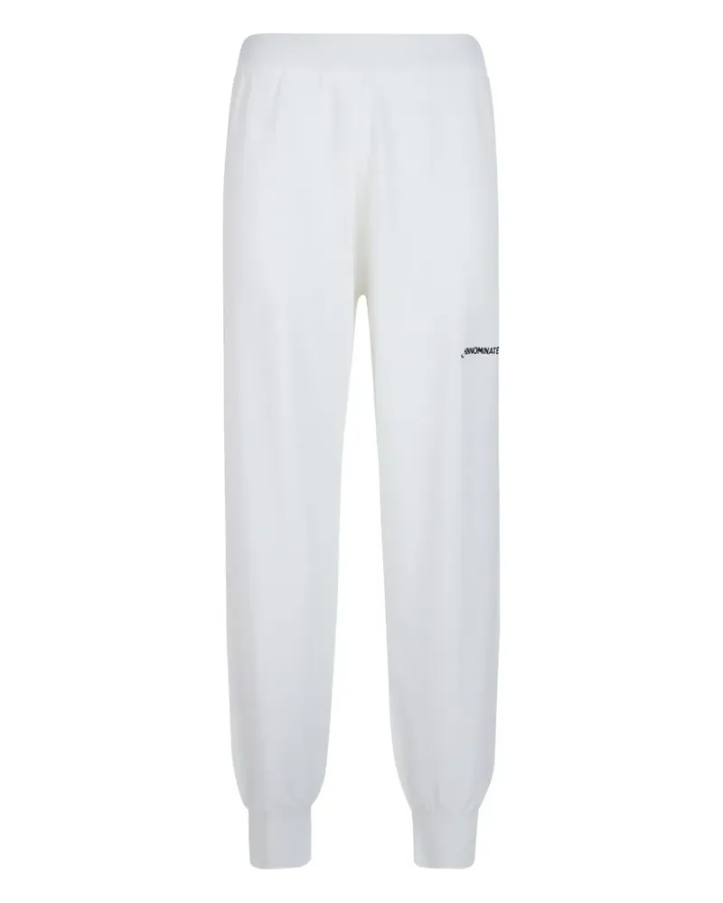 HINNOMINATE elastic-cuff track pants - Weiß Weiß