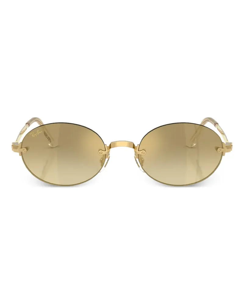 Ray Ban x A$AP Rocky ovale Sonnenbrille - Gold Gold
