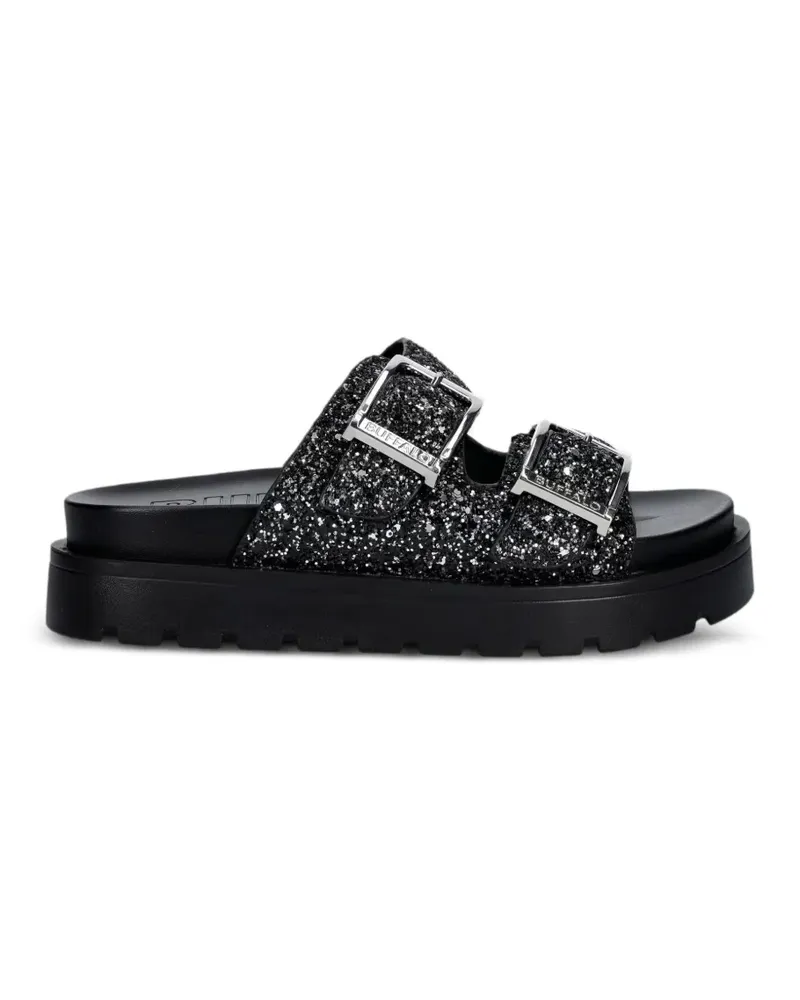 Buffalo Raya Ari Glam glitter-embellished sandals - Schwarz Schwarz