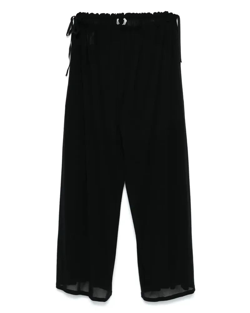 Philosophy Di Lorenzo Serafini Semi-transparente Palazzohose - Schwarz Schwarz