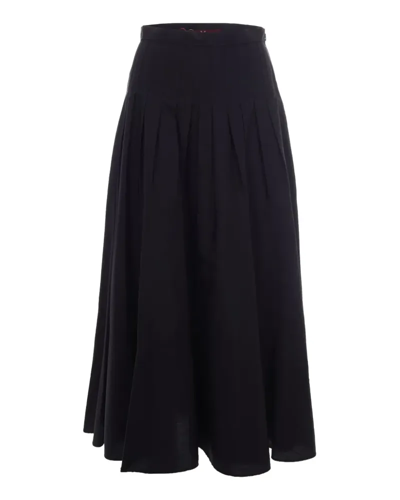 Max Mara pleated cotton skirt - Schwarz Schwarz