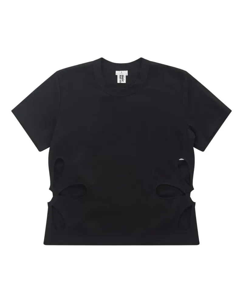 Noir Kei Ninomiya T-Shirt mit Rundhalsausschnitt - Schwarz Schwarz