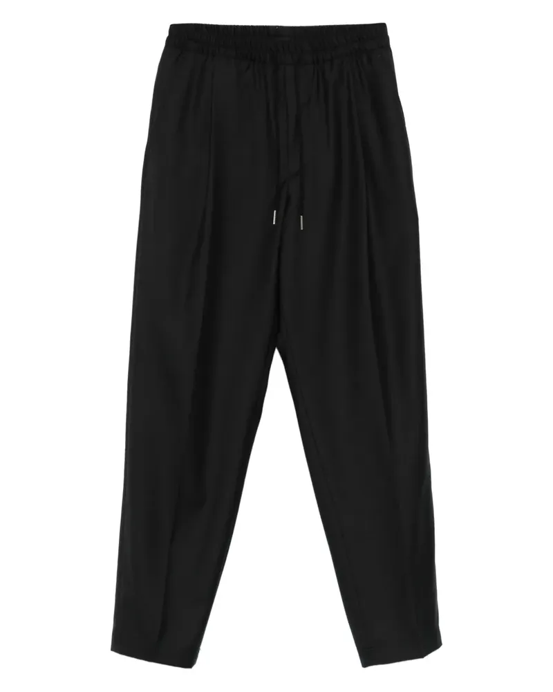Caruso Bundfaltenhose mit Kordelzug - Schwarz Schwarz