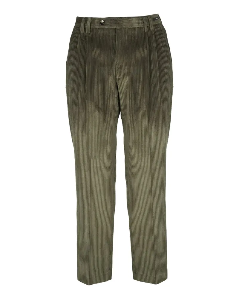 MICHAEL COAL pleated corduroy trousers - Grün Grün