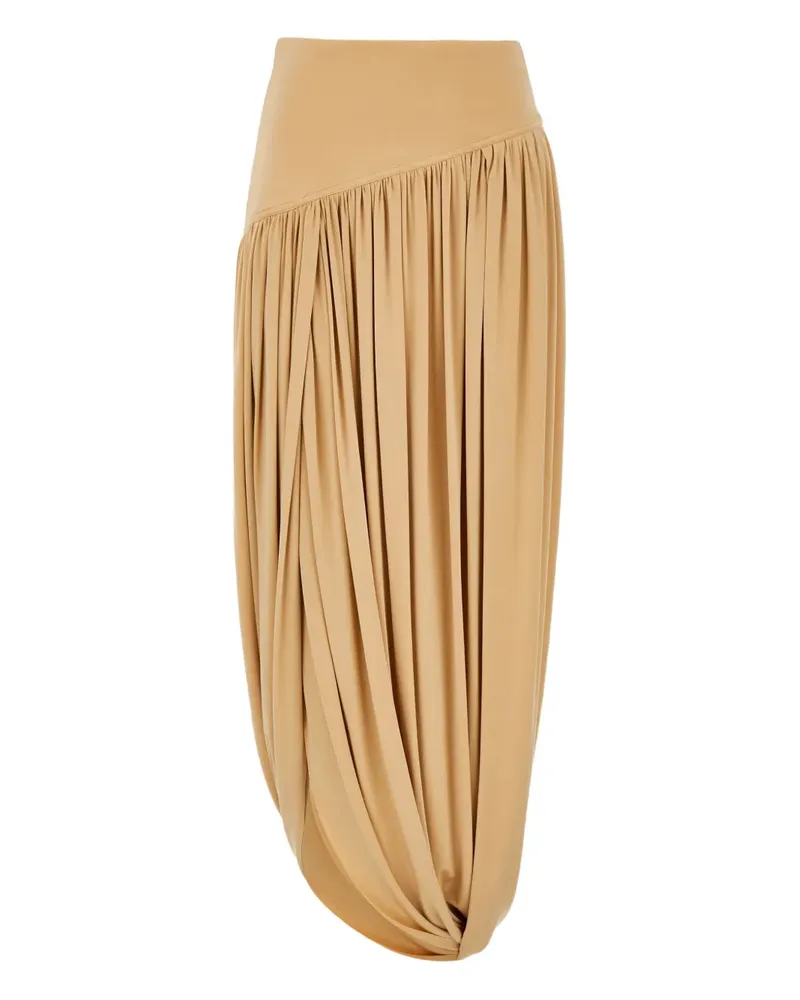 Ferragamo skirt with basque detail - Nude Nude