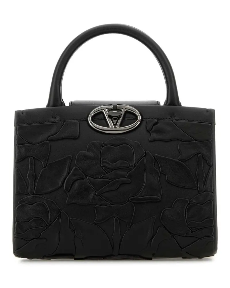 Valentino Garavani Handtasche mit VLogo - Schwarz Schwarz