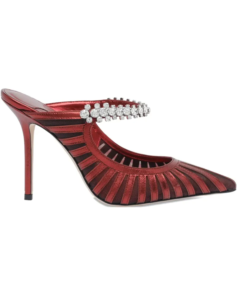 Jimmy Choo 100mm Bing mules - Rot Rot