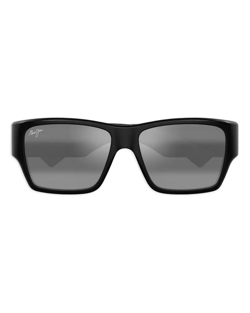 Maui Jim Ka'olu Sonnenbrille mit eckigem Gestell - Schwarz Schwarz