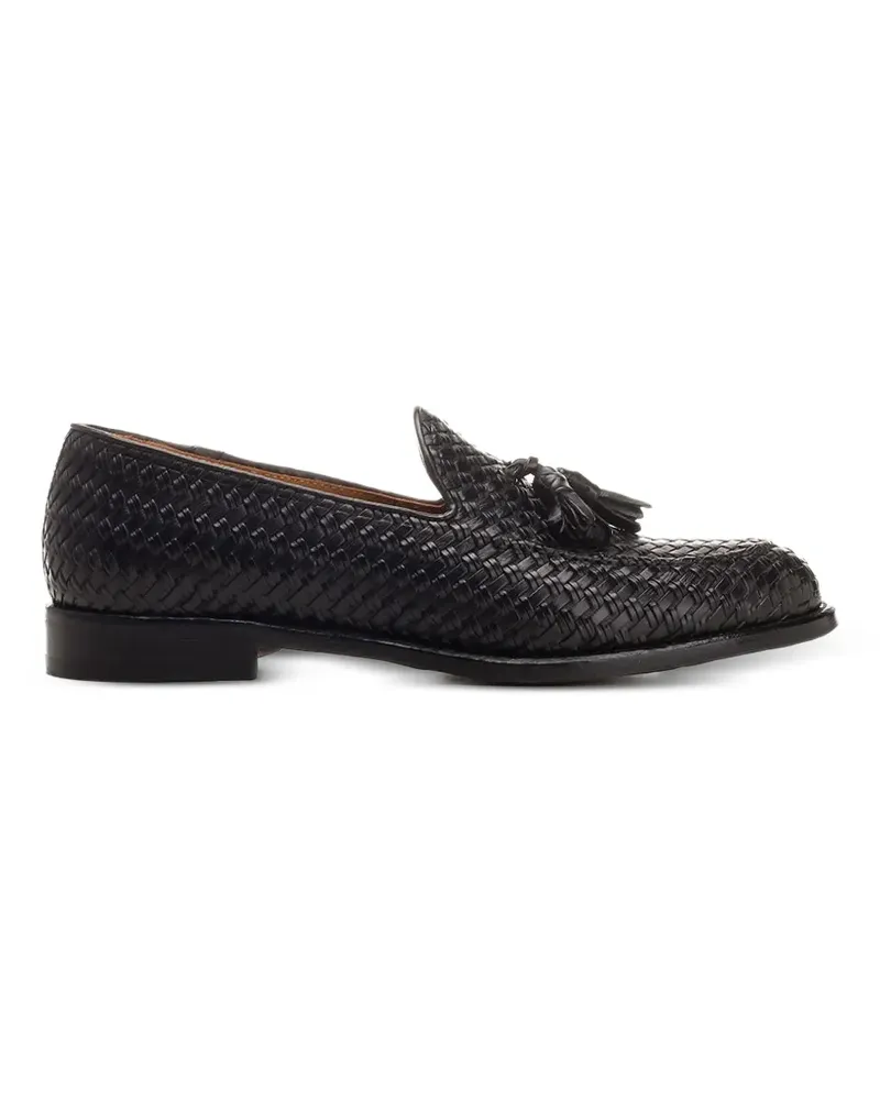 Corvari woven-design tassel-embellished loafers - Schwarz Schwarz