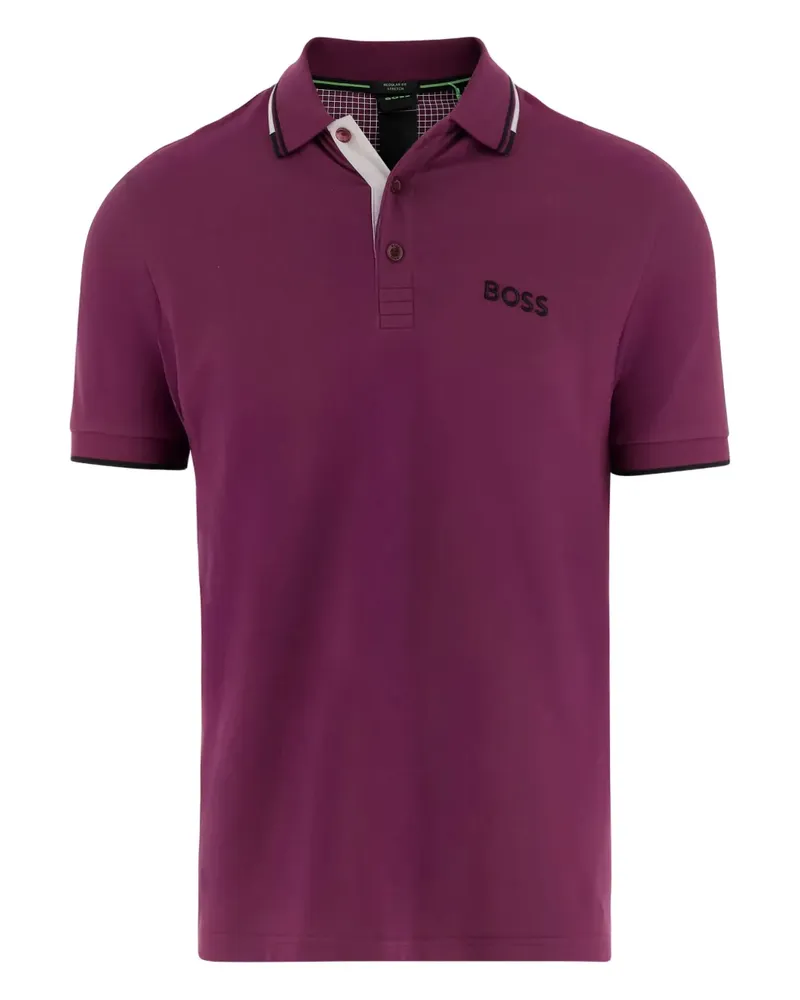 HUGO BOSS Poloshirt mit Stickerei - Rosa Rosa