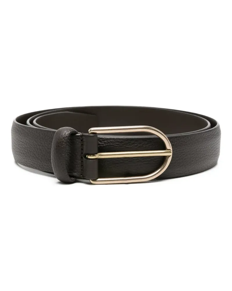 Dell'oglio textured leather belt - Braun Braun