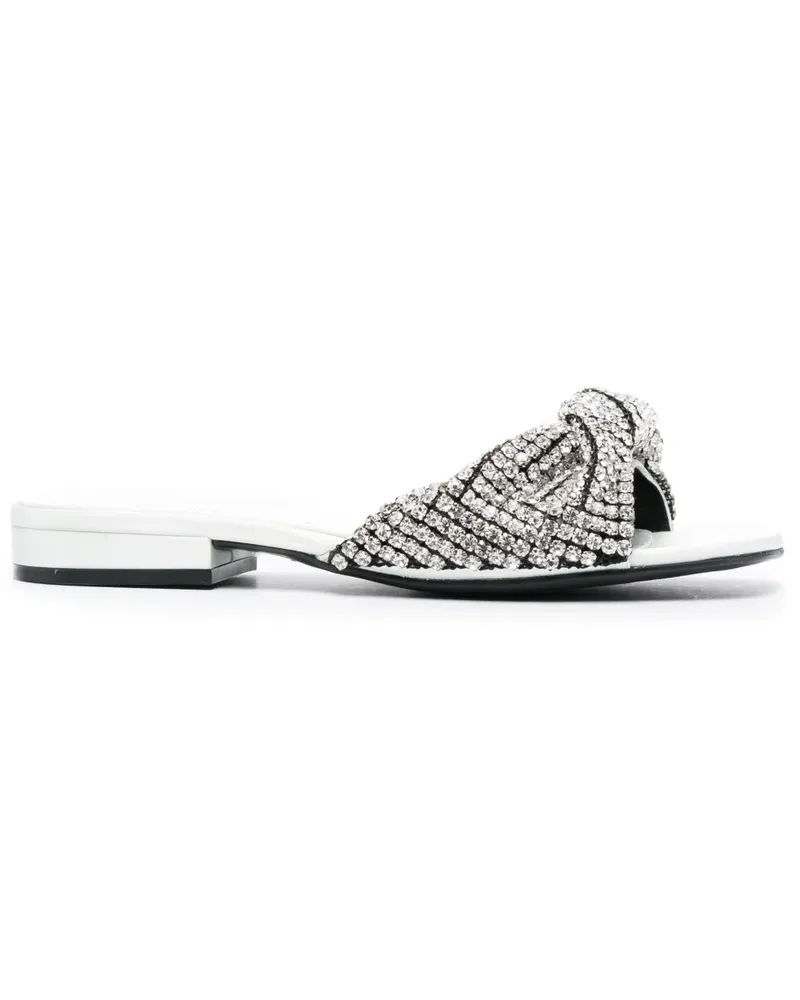 Sergio Rossi Sandalen mit Kristallen - Silber Silber