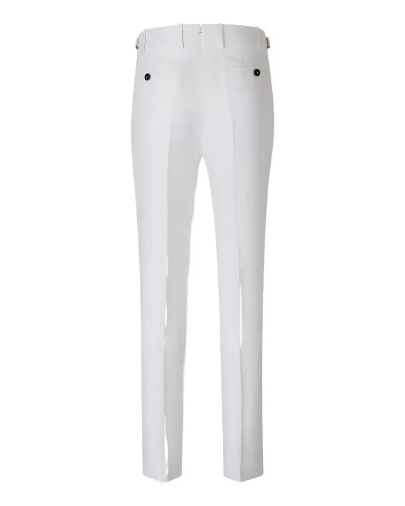 Berwich pleated side-adjuster trousers - Weiß Weiß