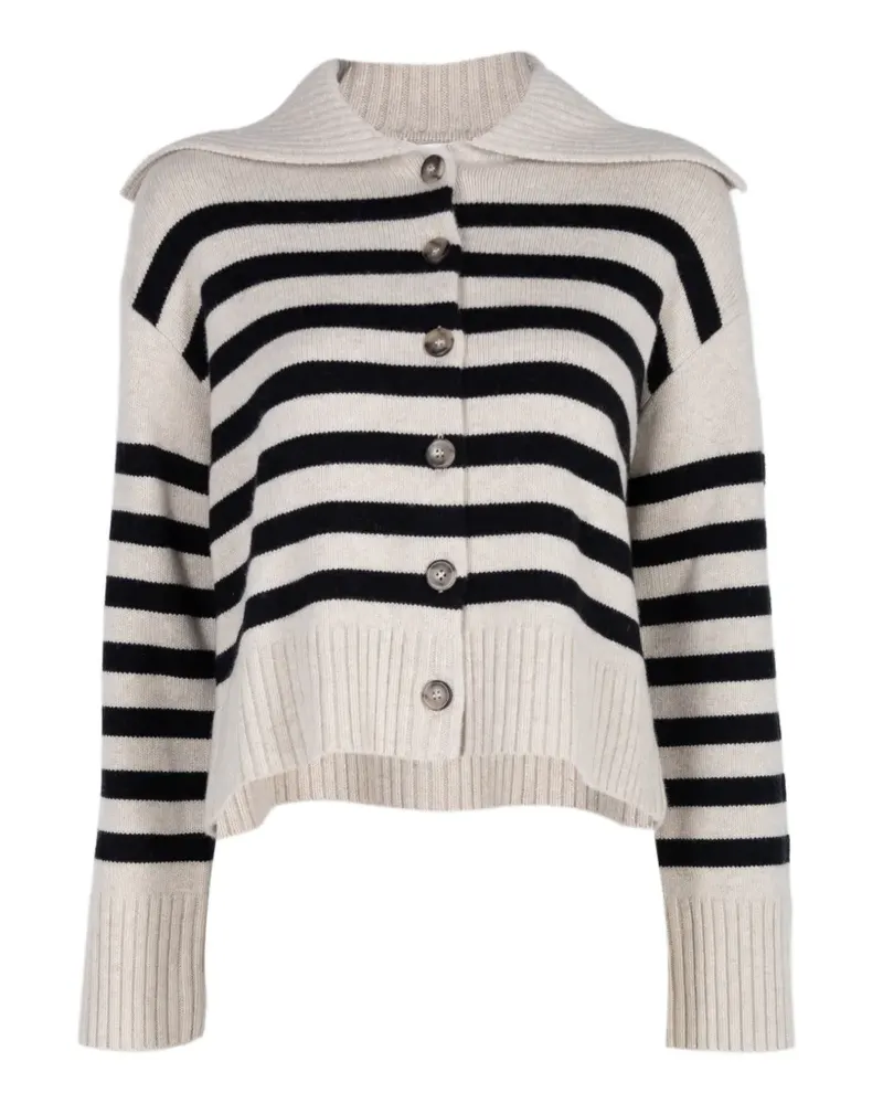 Altuzarra Gestreifter Rainger Cardigan - Nude Nude