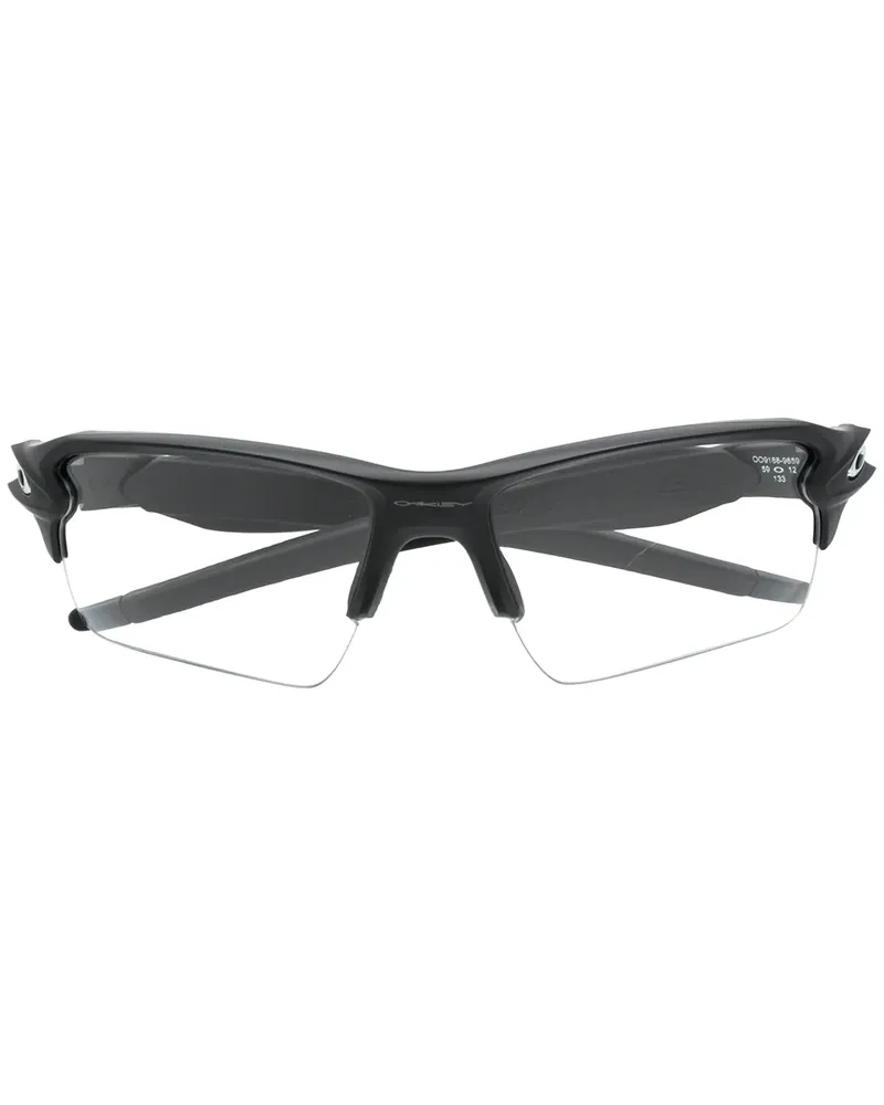 Oakley Futuristische Sonnenbrille - Schwarz Schwarz