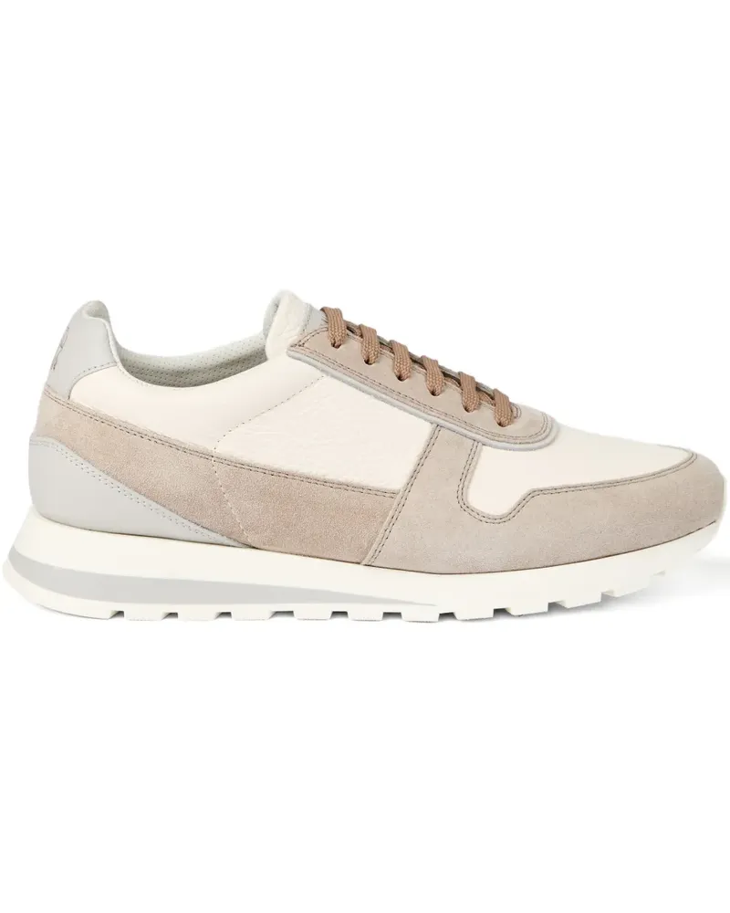 Brunello Cucinelli Sneakers aus Leder - Nude Nude