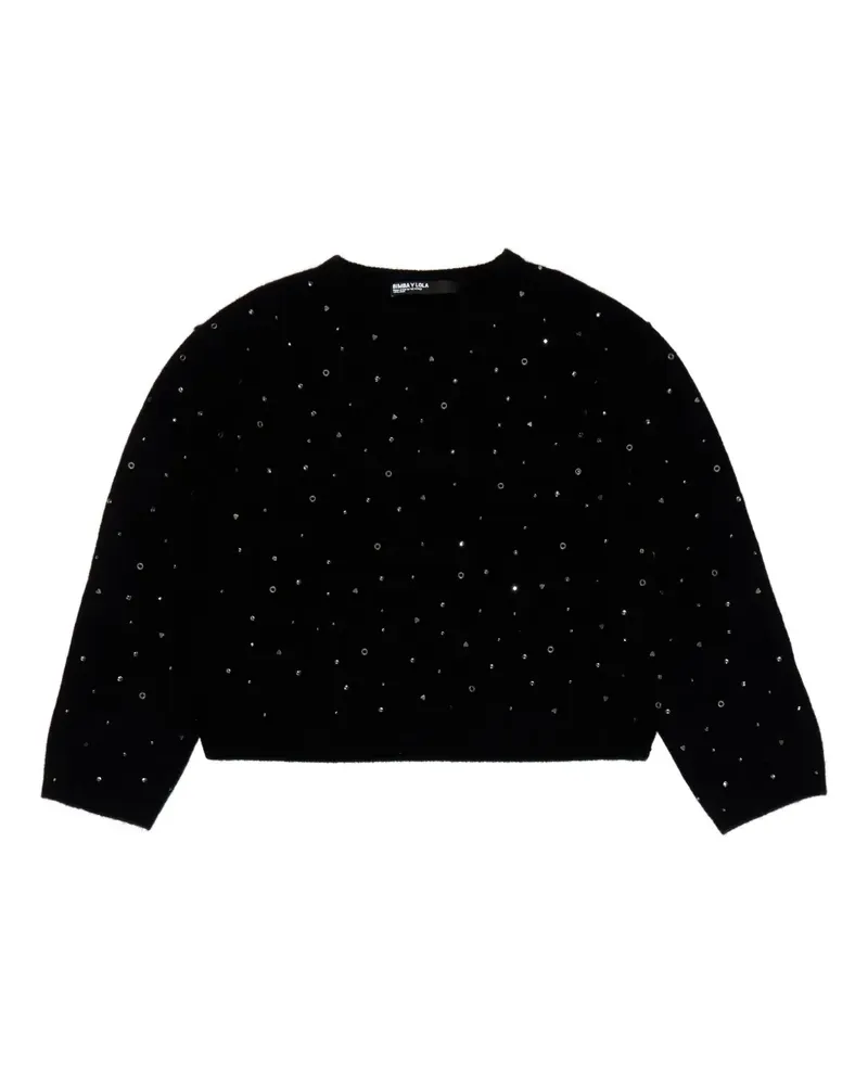 BIMBA Y LOLA embellished balloon-sleeve sweater - Schwarz Schwarz