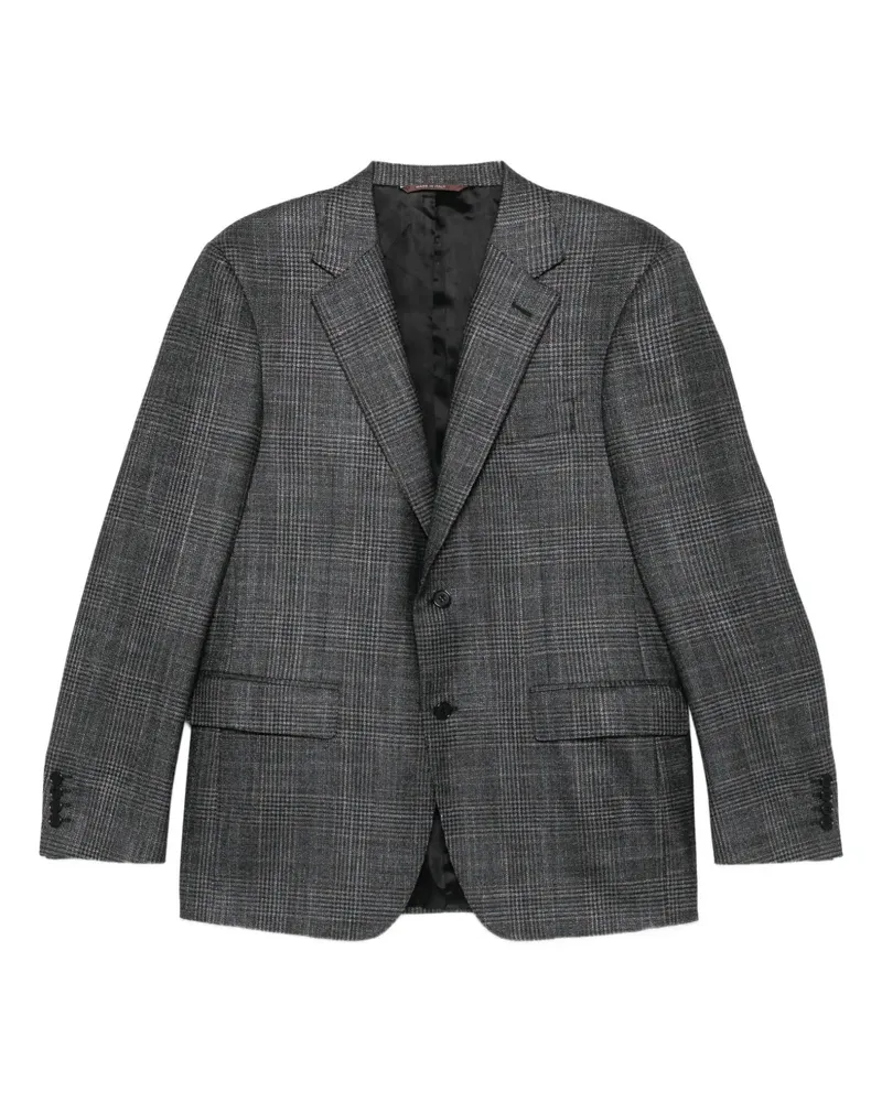 Canali Kariertes Sakko - Grau Grau