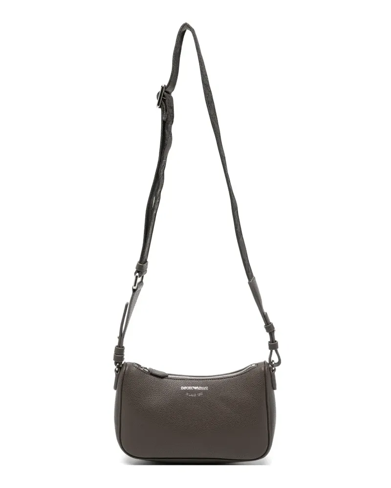 Emporio Armani Umhängetasche mit gekörntem Effekt - Grau Grau