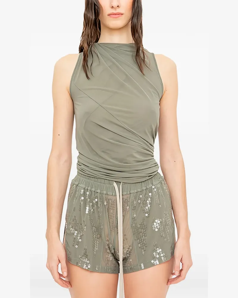 Rick Owens Lilies Drapiertes Luna Top - Grün Grün