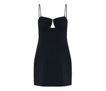 Bügel-Kleid mit Cut-Out - Schwarz