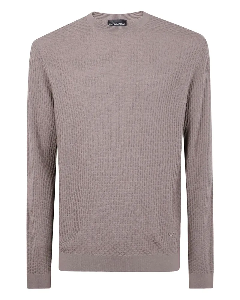 Emporio Armani Texturierter Pullover - Violett Violett