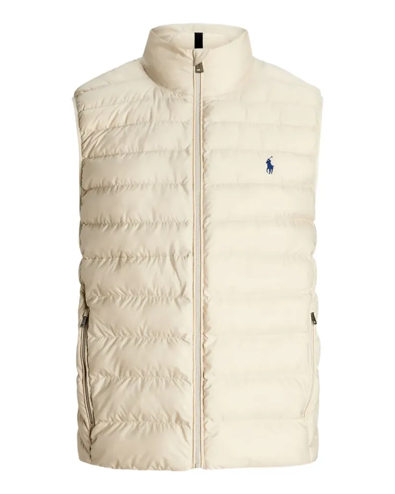 Ralph Lauren zipped logo waistcoat - Nude Nude