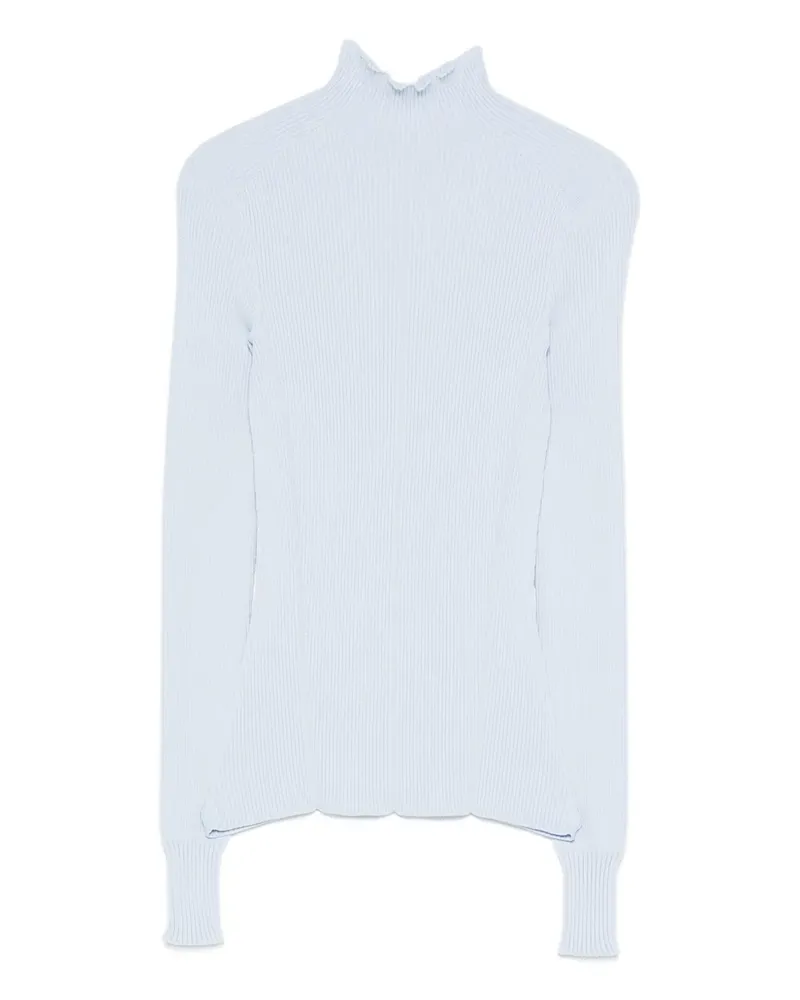 AlphaTauri Fiona V1.Y9.02 ribbed top - Blau Blau