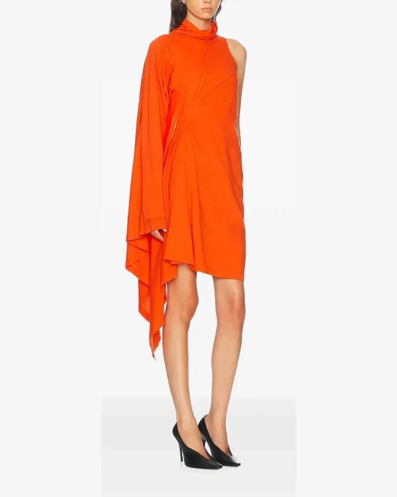 Balenciaga Drapiertes One-Shoulder-Kleid - Orange Orange