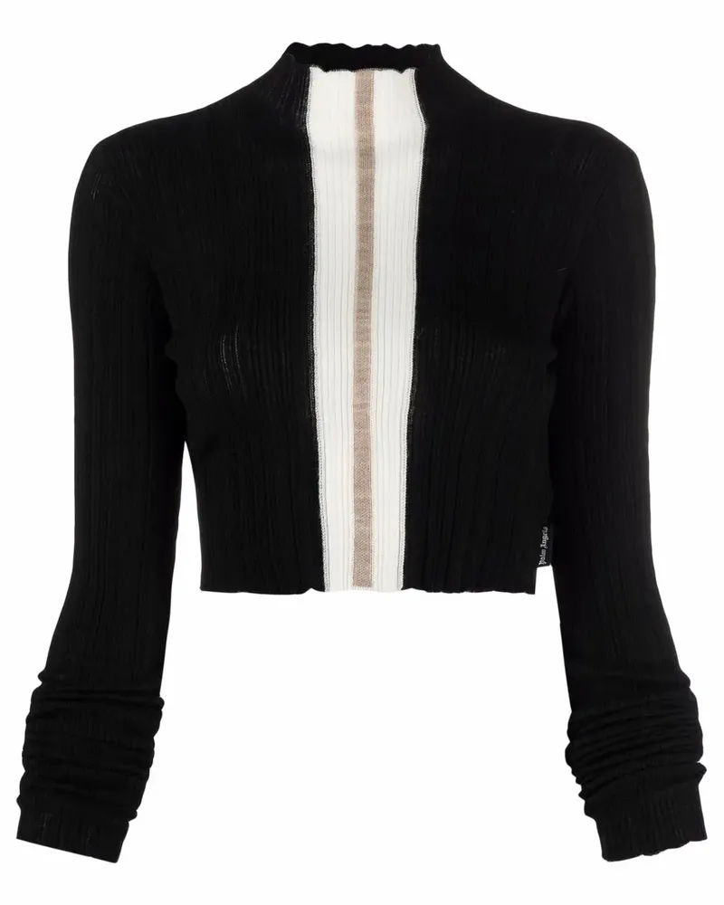 Palm Angels Pullover mit Stehkragen - Schwarz Schwarz