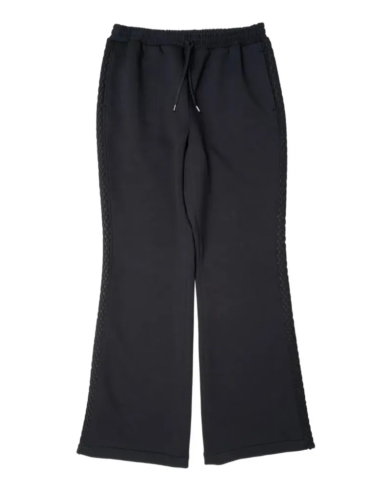 Yoshio Kubo mesh-panel track pants - Schwarz Schwarz