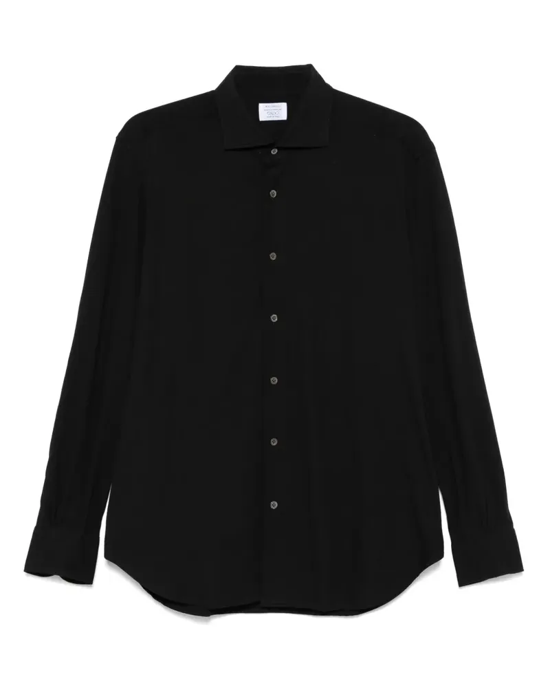 MAZZARELLI Hemd mit Stretchanteil - Schwarz Schwarz