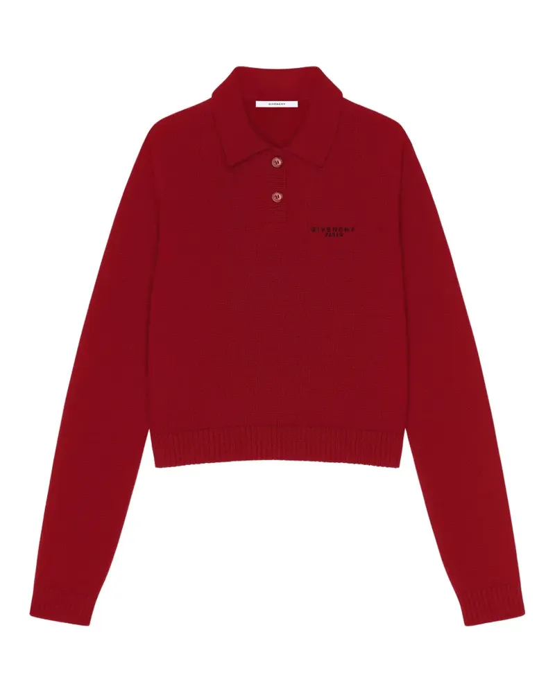 Givenchy Poloshirt aus Wolle und Kaschmir - Rot Rot