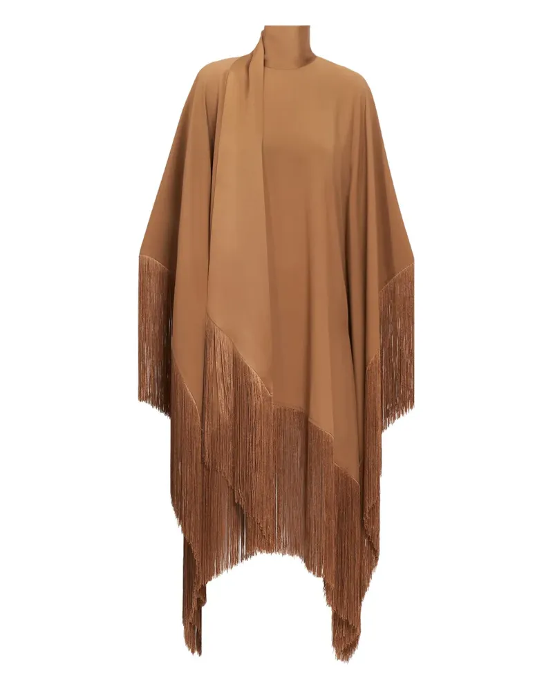 Taller Marmo Minikleid mit Stehkragen - Braun Braun