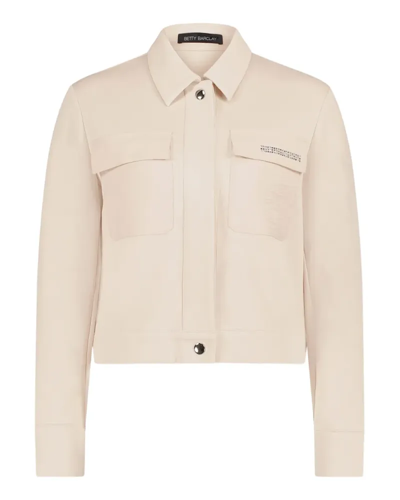 Betty Barclay embellished flap-pocket jacket - Nude Nude