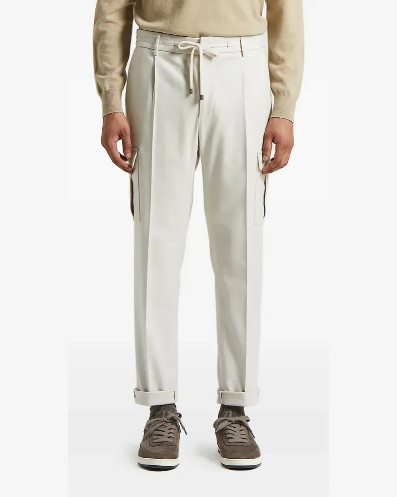Peserico Plissierte Cargohose - Nude Nude