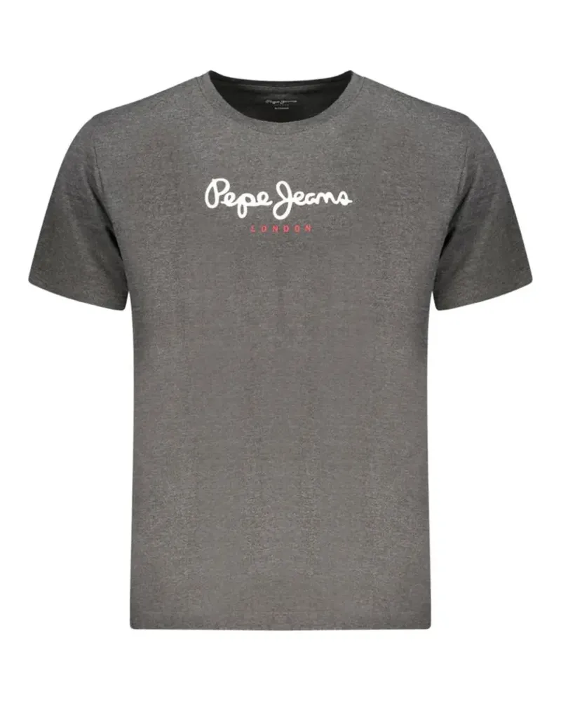 Pepe Jeans T-Shirt mit Logo-Print - Grau Grau