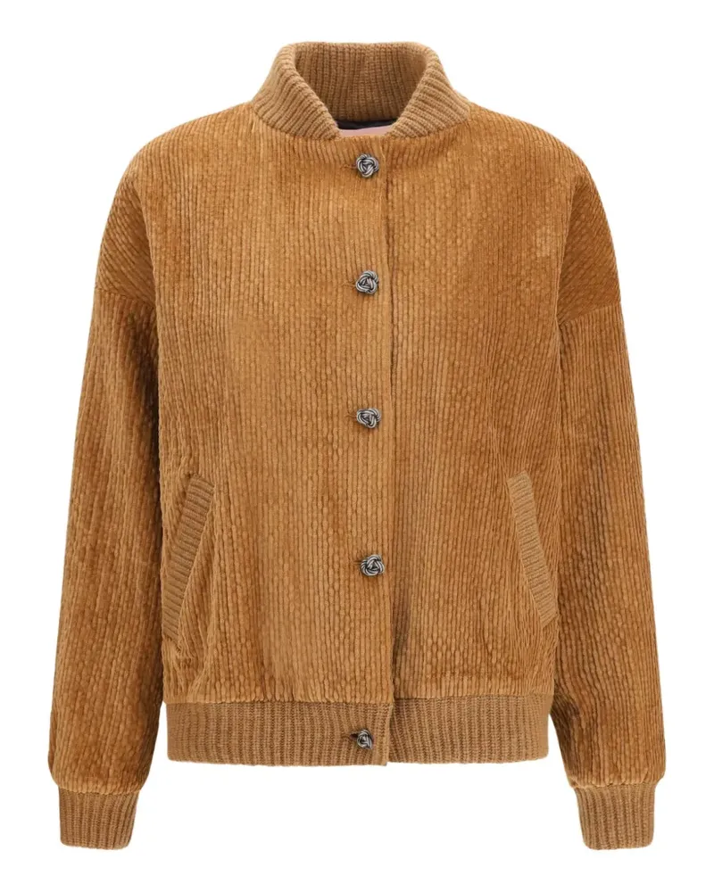 Kristina Ti corduroy-effect bomber jacket - Braun Braun