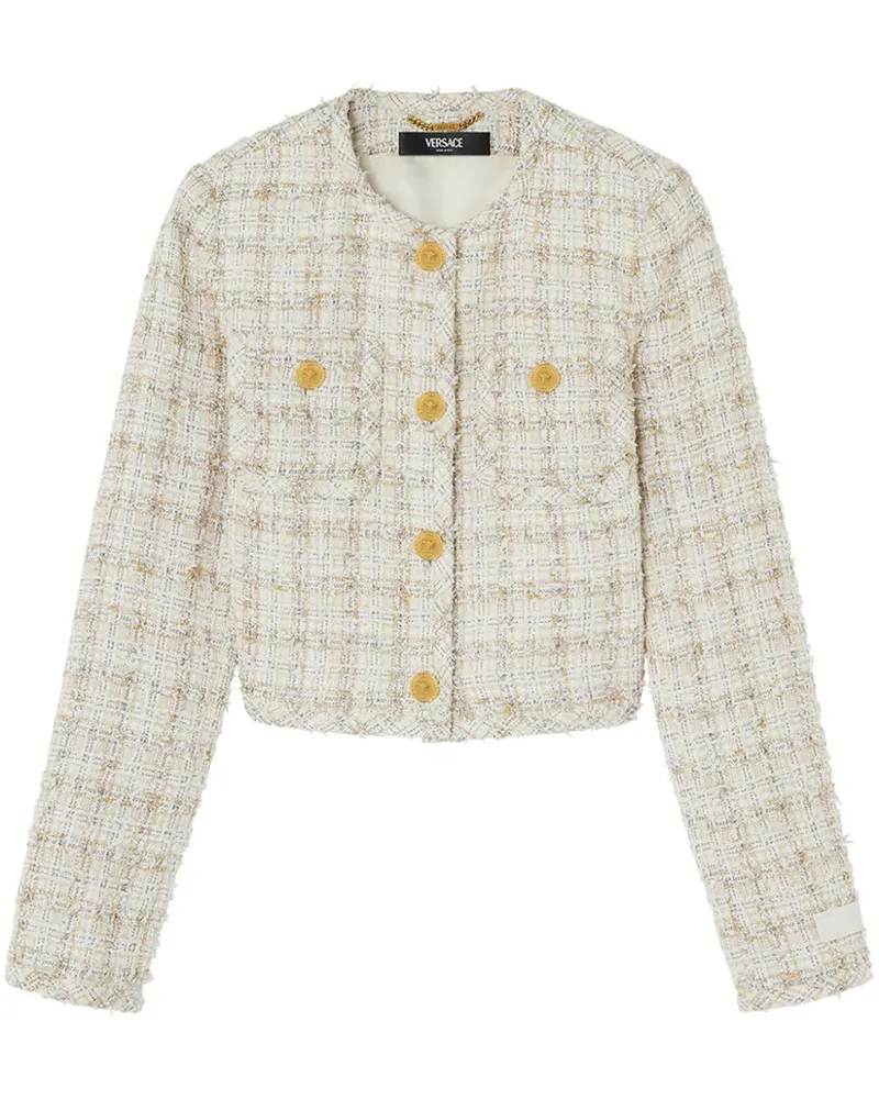 Versace Jacke aus Tweed - Nude Nude