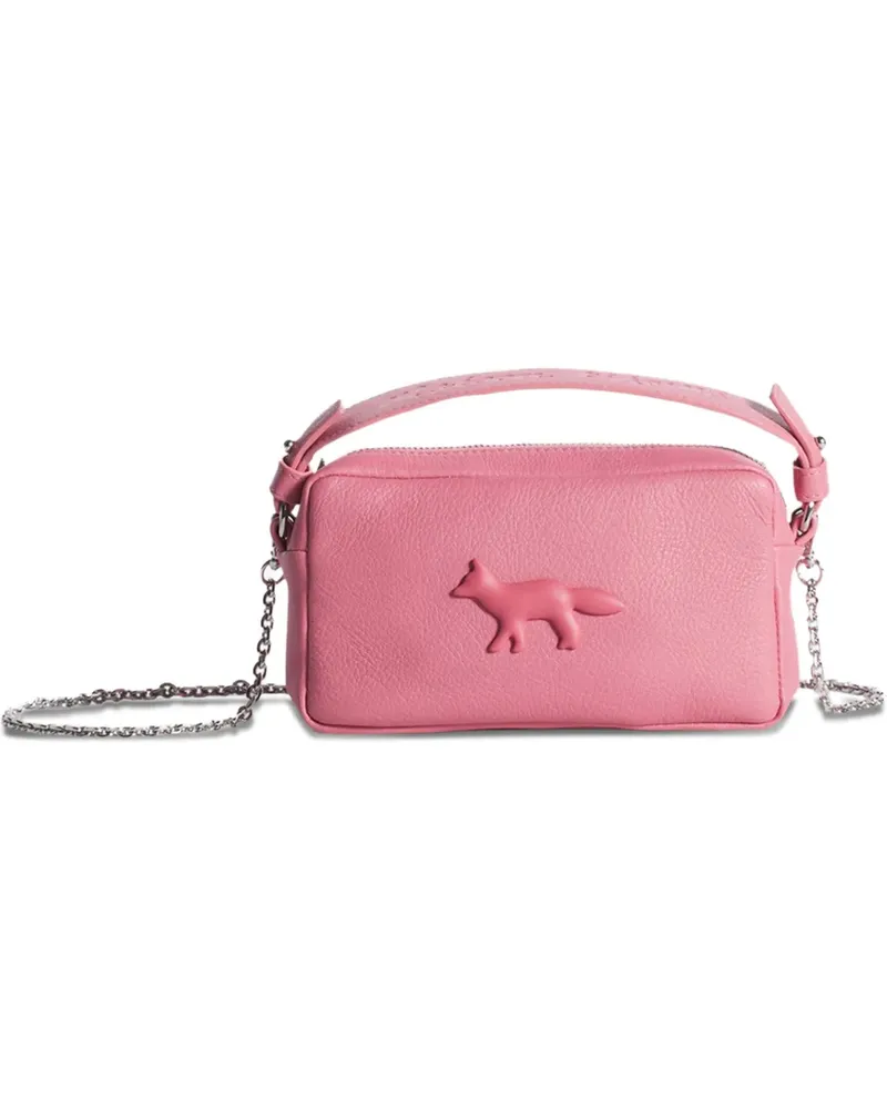 Kitsuné Schultertasche mit Fuchs-Prägung - Rosa Rosa