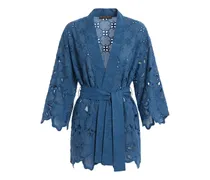 Kimono mit Gürtel - Blau