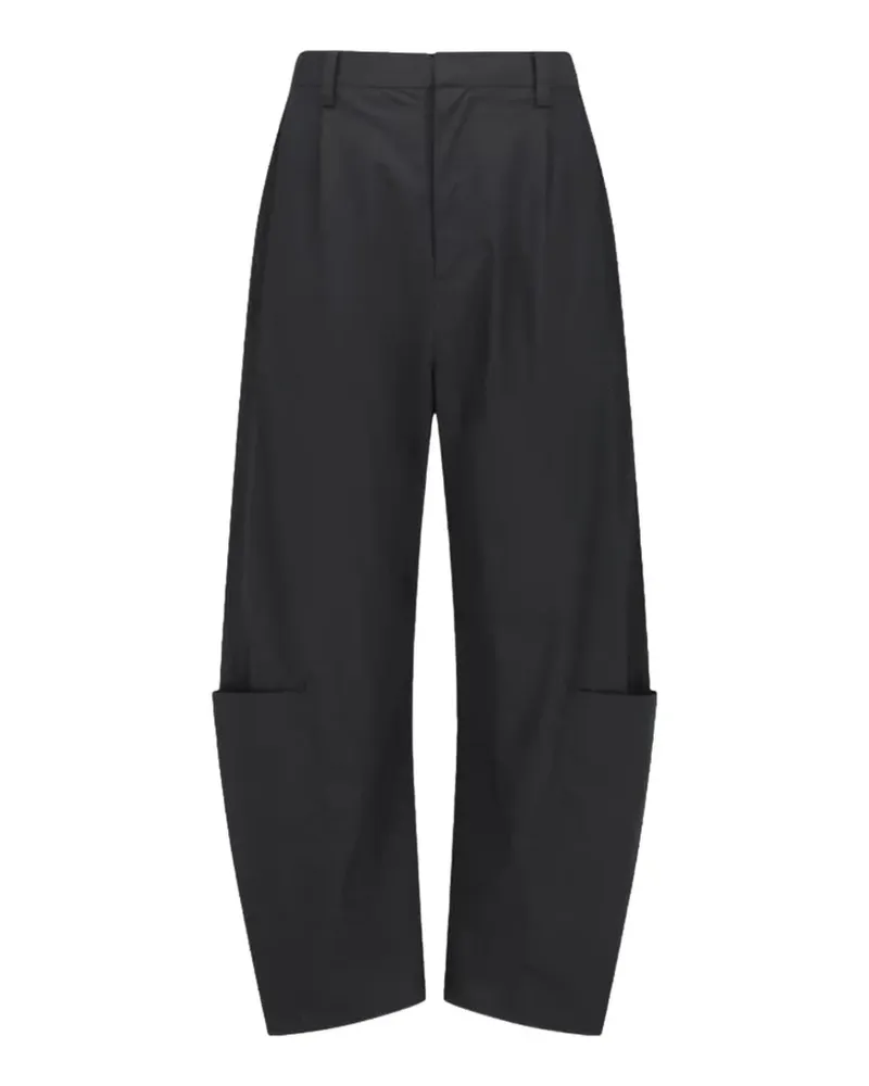 AMOMENTO Hose mit Taschendetail - Grau Grau