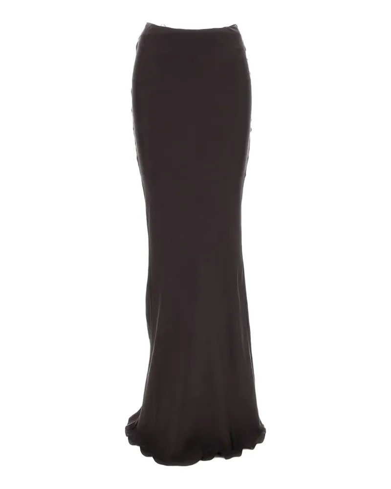 ANDAMANE ruched floor-length maxi skirt - Rot Rot